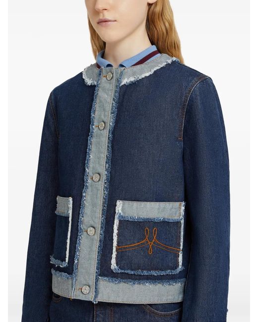 Marni Blue Denim Inside-Out Jacket