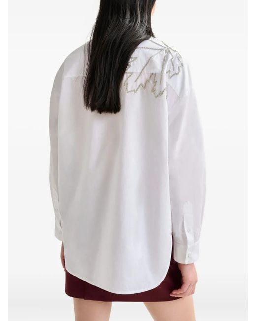 Camicia Con Ricamo di Essentiel Antwerp in White