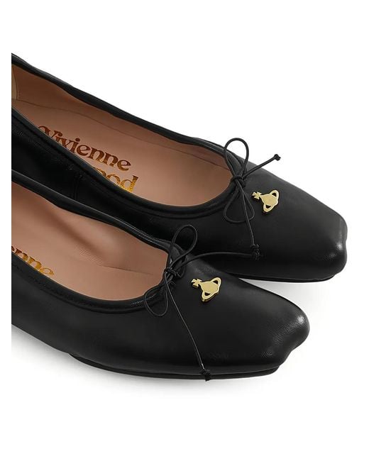 Vivienne Westwood Black Brigitte Ballerina Shoes