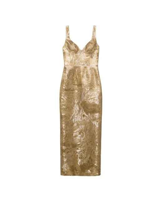 Jonathan Simkhai Metallic Viella Bustier Maxi Dress