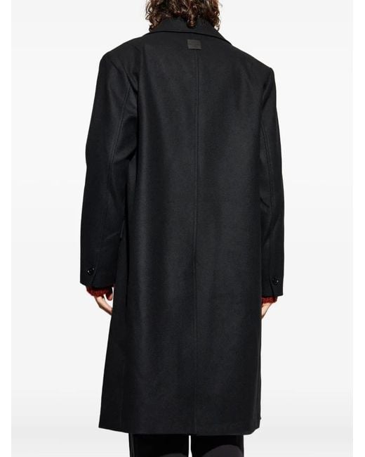 AllSaints Doppelreihiger Curran Mantel in Black für Herren