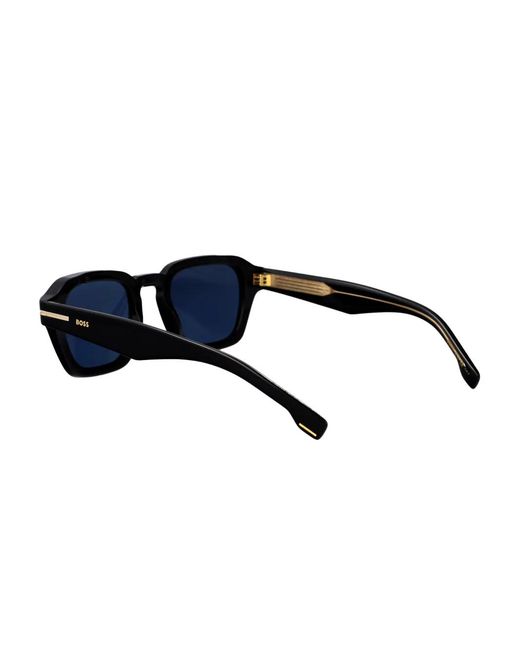 Boss Blue Square-Frame Sunglasses for men