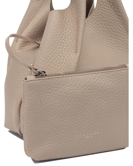 Gianni Chiarini Natural Dua Leather Tote Bag