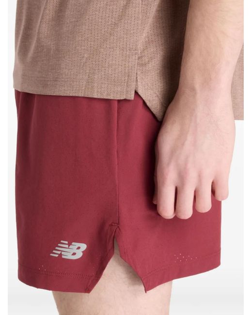 New Balance Red Logo-Detail T-Shirt for men