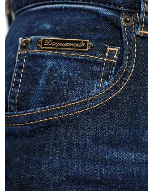 Vaqueros con placa del logo DSquared² de color Blue