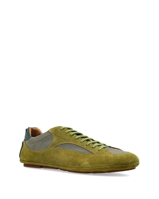Paul Smith Green Marini Mesh-Panel Sneakers for men