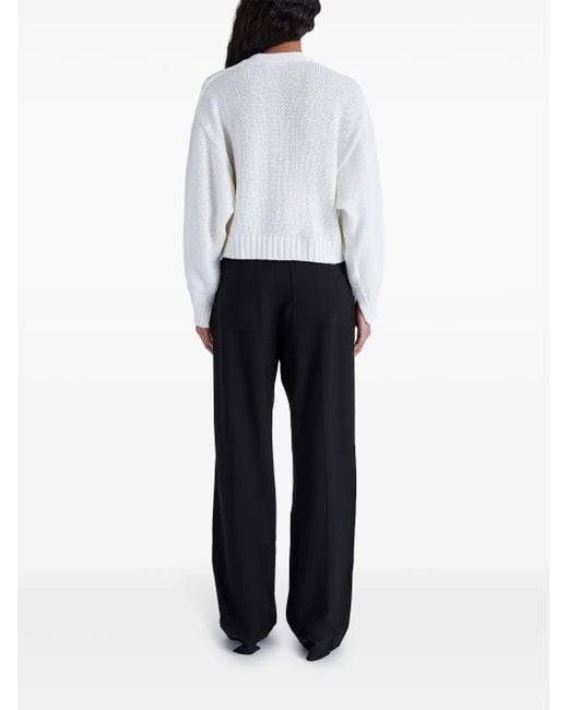 Proenza Schouler Blue Sofia Cotton Cardigan