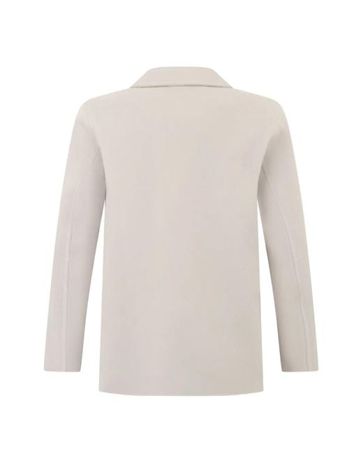 Herno White Button-Fastening Jacket for men
