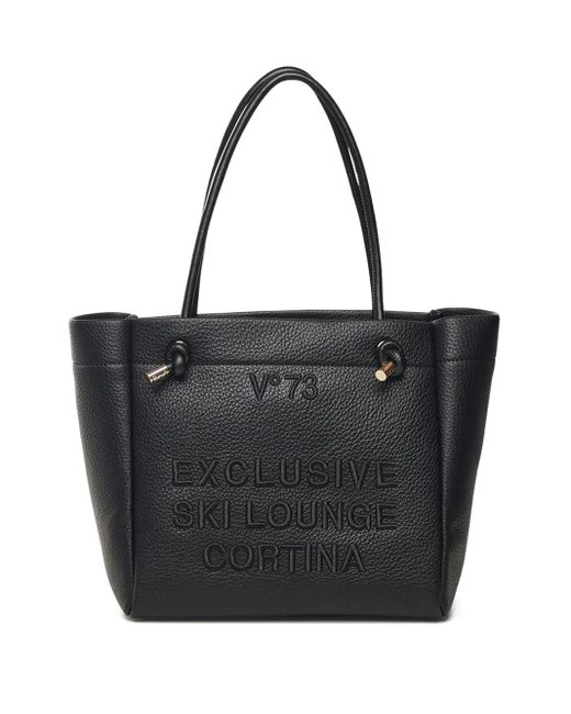 Borsa Tote Cortina Con Ricamo di V73 in Black