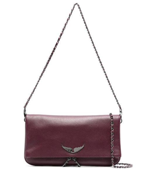 Borsa A Tracolla Rock di Zadig & Voltaire in Purple