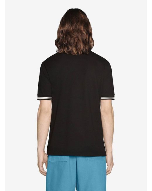 Gucci Cotton Interlocking G-collar Polo Shirt in Nero (Black) for Men -  Save 16% | Lyst