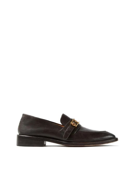 Versace White Primo Leather Loafers for men