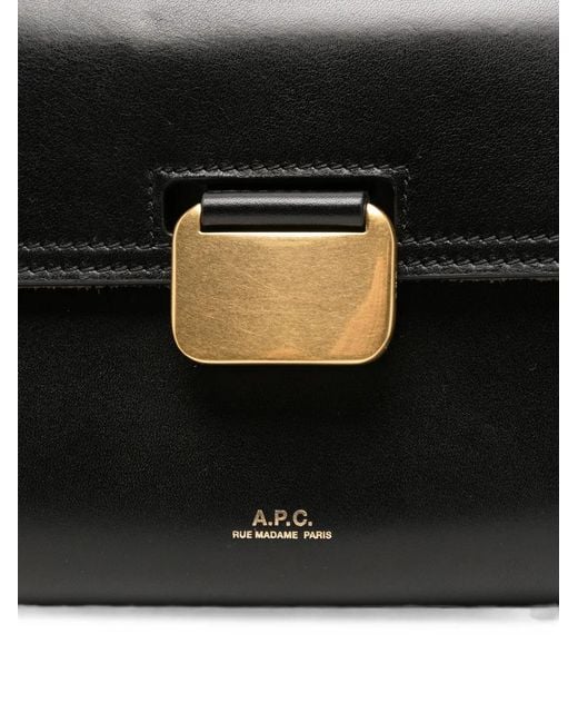 A.P.C. White Small Simone Shoulder Bag