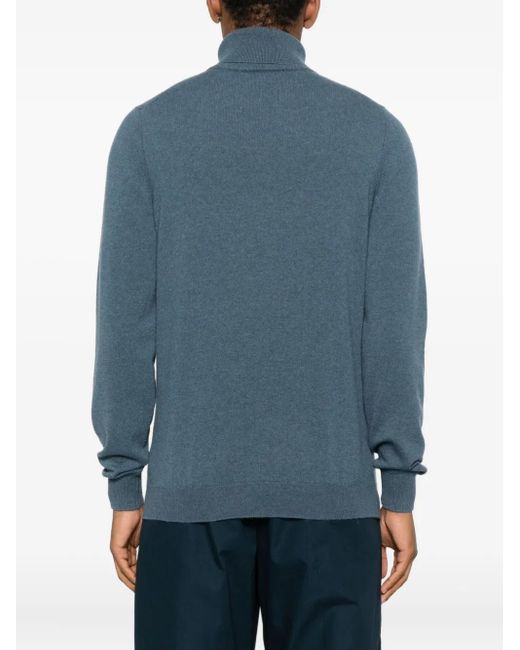 Pull À Col Roulé Fedeli pour homme en coloris Blue