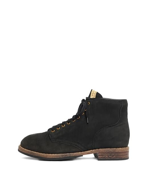 Visvim Black Round-Toe Lace-Up Boots for men