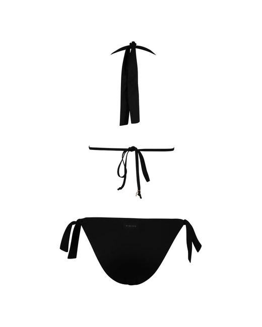 Fisico Black Ring-Tie Bikini