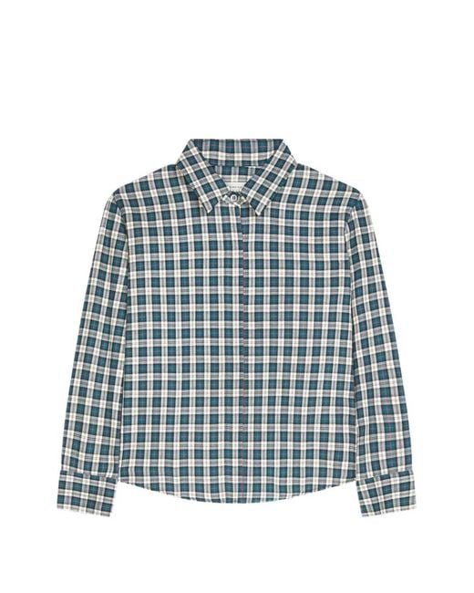 Dries Van Noten Blue Boxy Mini Shirt