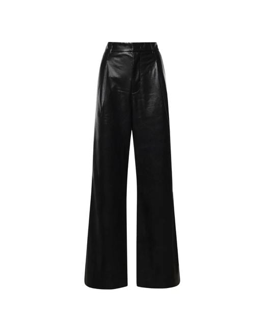 ANDAMANE Black Pleated Trousers