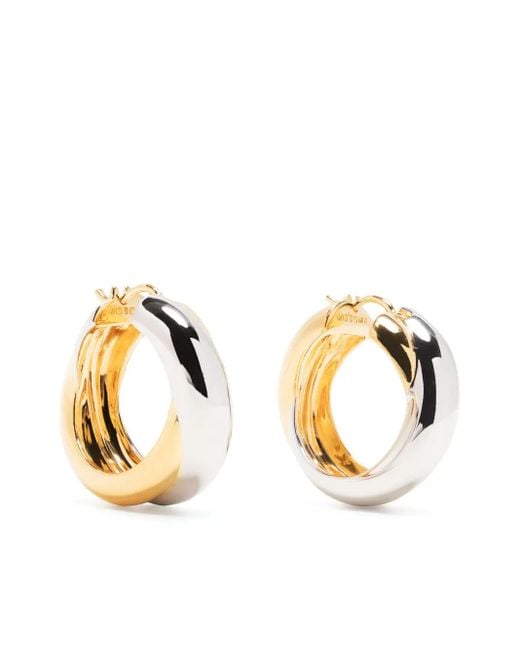 Missoma Metallic X Lucy Williams Two-Tone Entwine Hoops