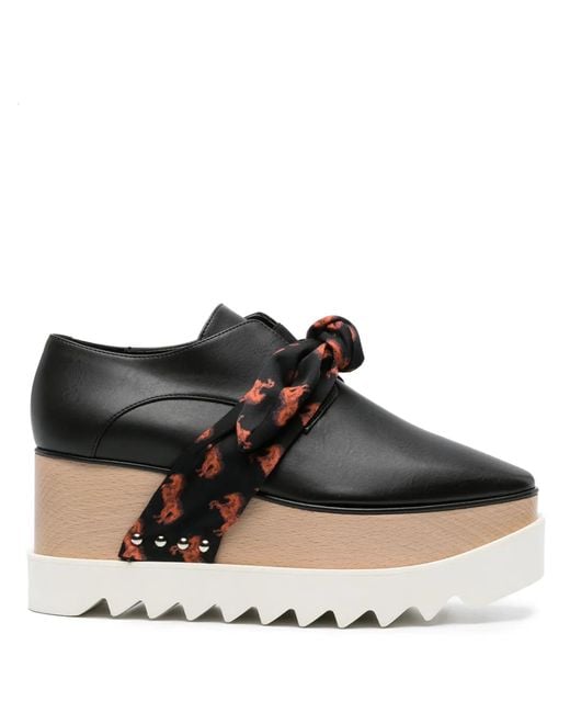 Stella McCartney Black Elyse Platform Derby Shoes