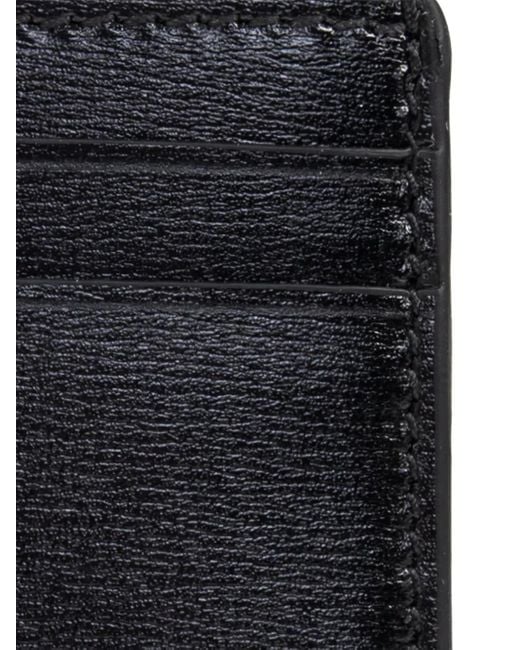 McQueen Black Leather Cardholder