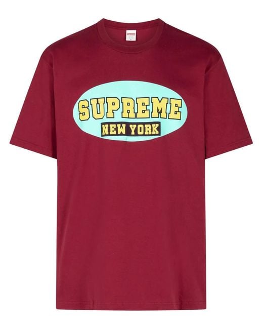 Supreme Red New York Jersey T-Shirt