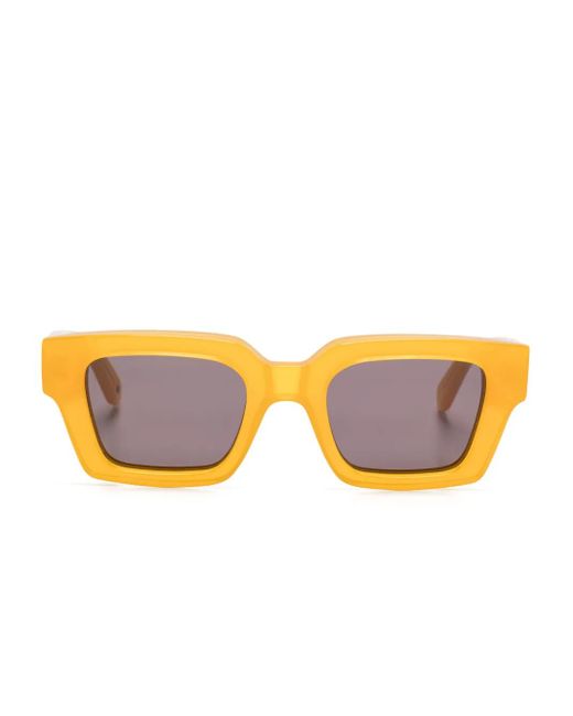 Off-White c/o Virgil Abloh スクエアフレーム サングラス Yellow