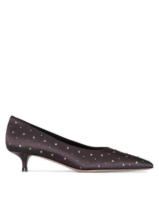 Arteana Black Sanremo Embellished Pointed-Toe Pumps