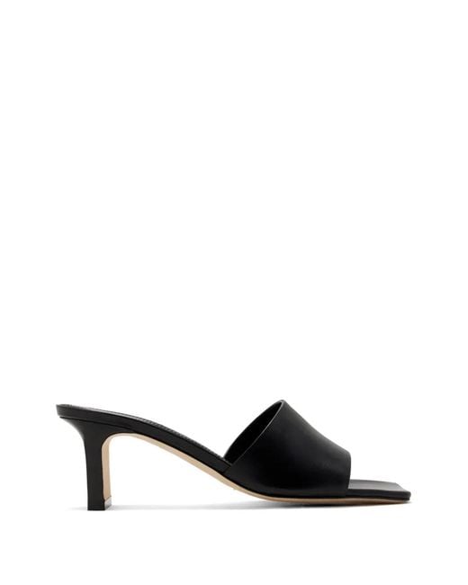 Aeyde Black 60Mm Jeanie Mules