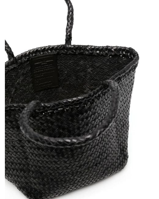Dragon Diffusion Black Grace Basket Leather Tote Bag