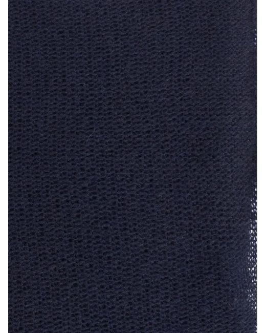 Lisa Yang Blue Ulla Knitted Scarf