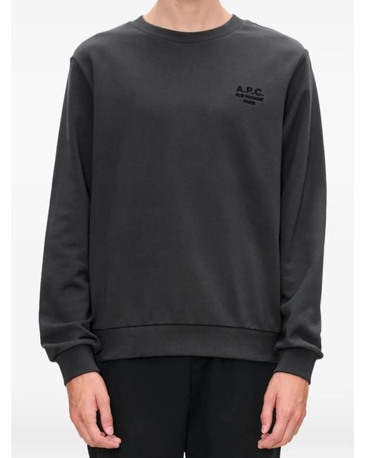 A.P.C. Gray Sweat À Logo for men