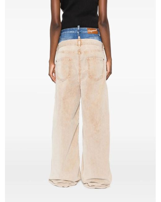 DSquared² Natural Twin Pack Layered Jeans