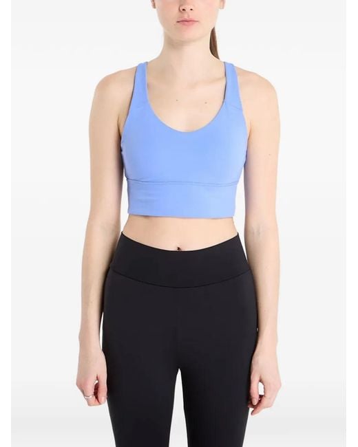Adidas Blue Criss-Cross Back Sports Bra