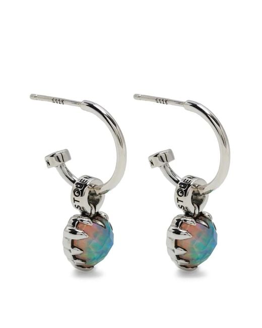 Stolen Girlfriends Club Blue Love Claw Anchor Earrings