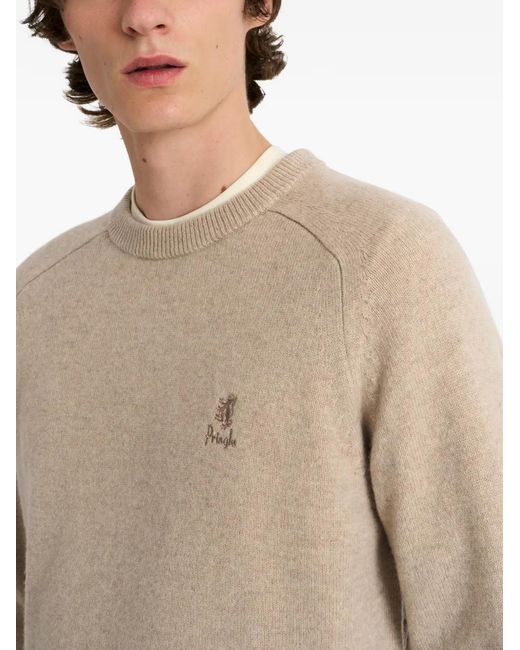 Pringle of Scotland Natural Crew-Neck Sweater for men