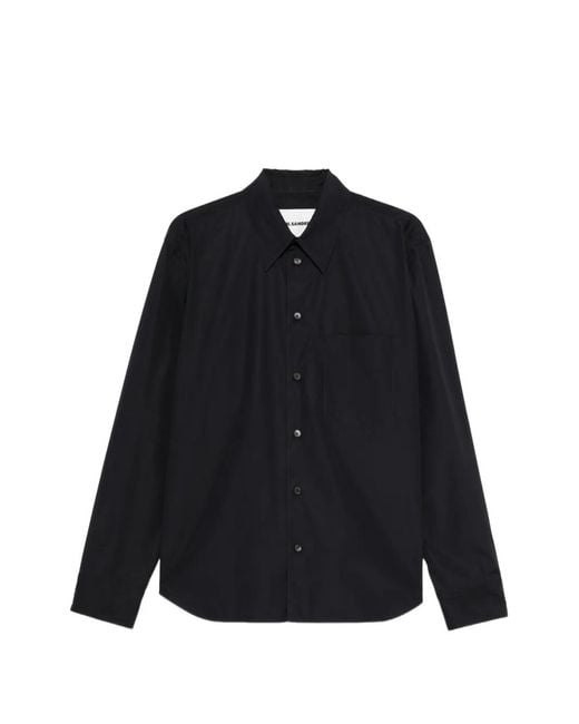 Jil Sander Blue Long-Sleeve Shirt for men