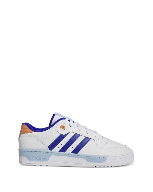 Adidas White Rivalry Low-Top Sneakers