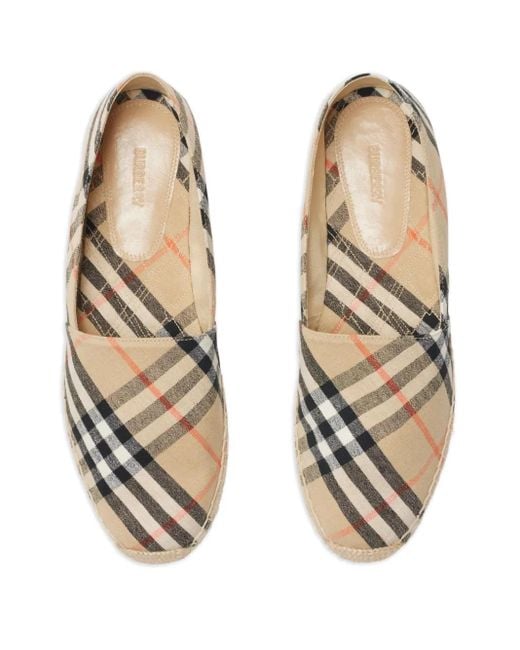 Burberry Check Mews エスパドリーユ Natural