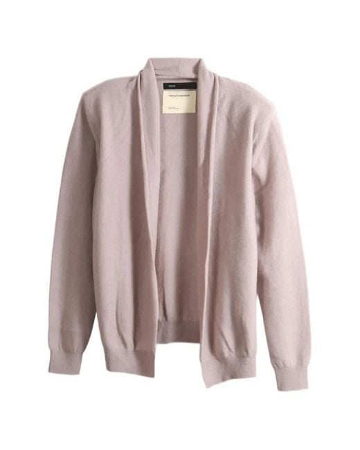 Frenckenberger Pink Shawl-Collar Cardigan