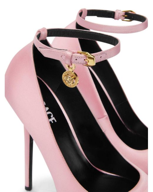 Zapatos de tacón Lycia con plataforma Versace de color Pink