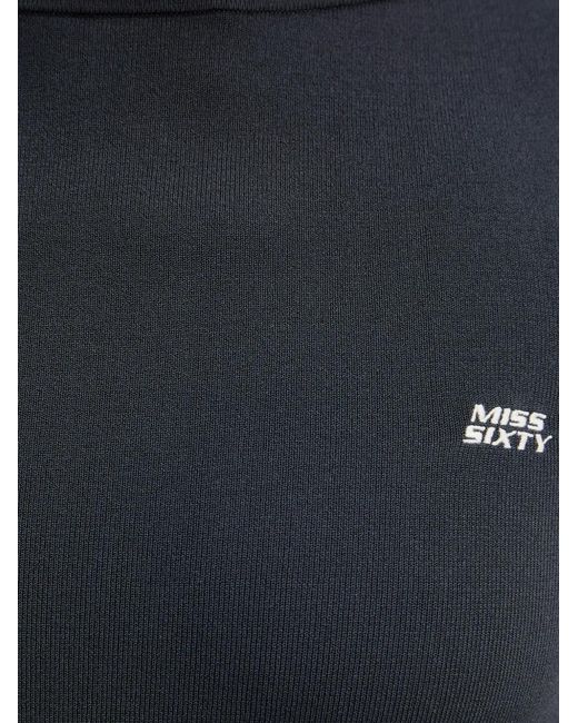 Miss Sixty Black Embroidered Knit Top