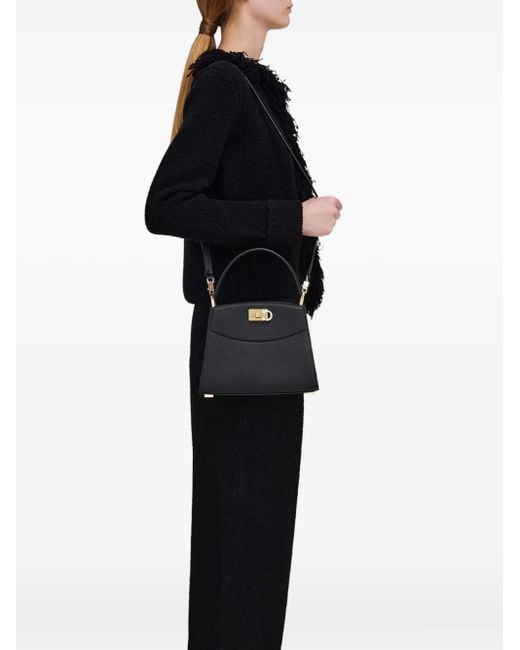 Ferragamo Black New Studio Box Bag Xs