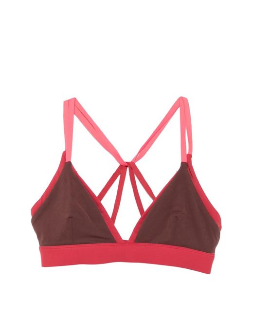 P.E Nation Red Activate Strappy Sports Bra