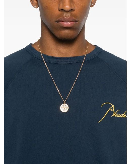 Rhude Blue T-Shirts And Polos for men