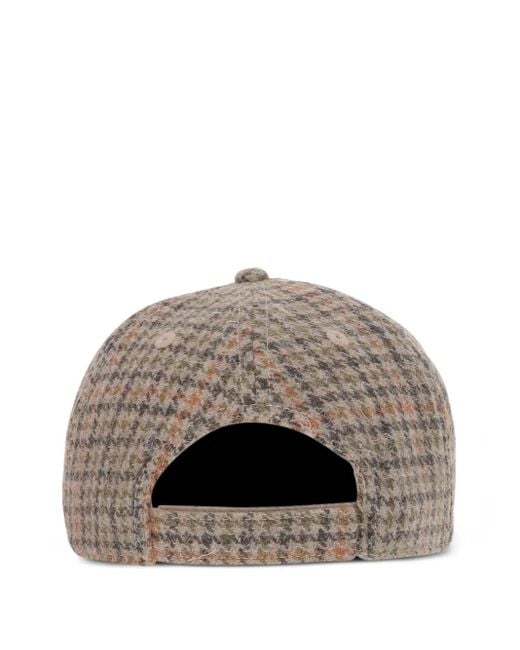 Autry Gray Houndstooth-Pattern Baseball Cap for men
