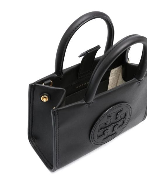 Tory Burch Black Mini Ella Bio Tote Bag