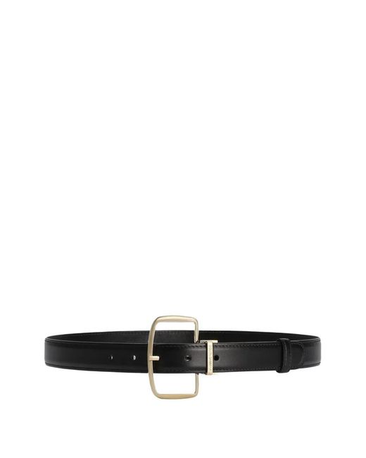 Dolce & Gabbana White Buckle Leather Belt