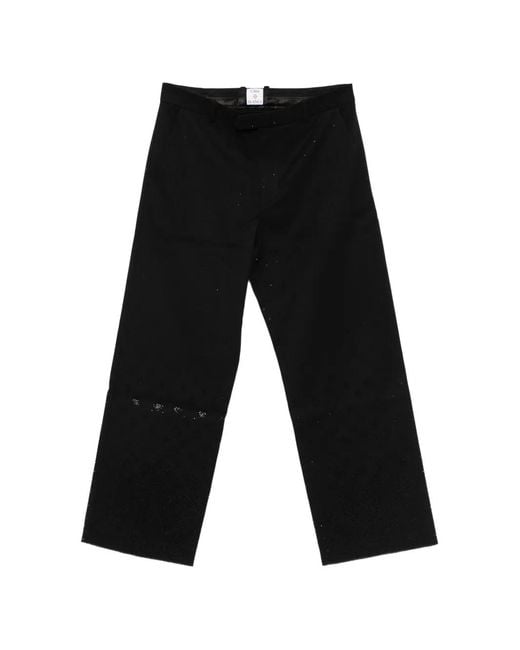 Casablanca Black Patterned Trousers for men