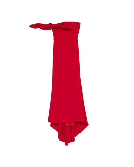 Isabel Sanchis Red Gabarres Maxi Dress